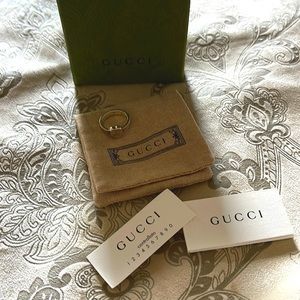 100% authentic Gucci sterling silver ring size 8